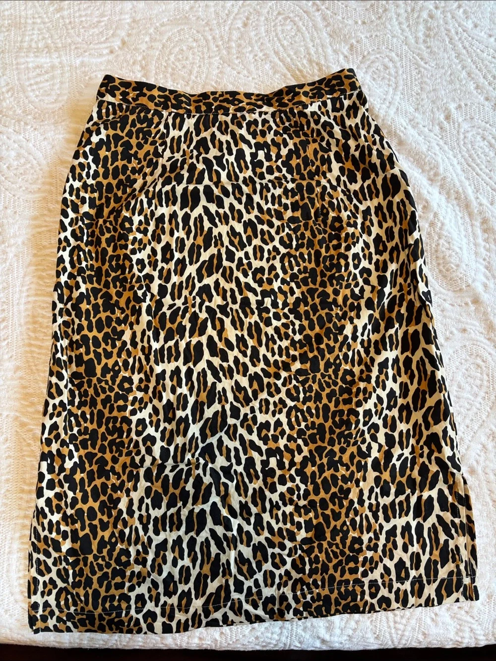 Trashy Diva Leopard Print Cotton Blend Pencil Skirt Size 8 - Picture 4 of 8